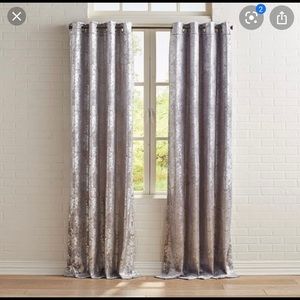 96” pier 1 modern foil curtains